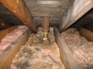 attic-fiberglass-air sealing-insulation