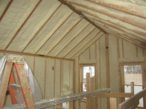 new construction-spray foam-insulation-attic