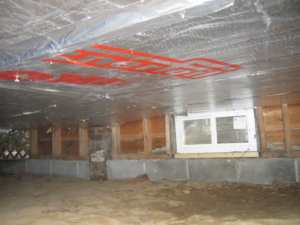 crawlspace-basement-insulation-fiberglass-rigid board